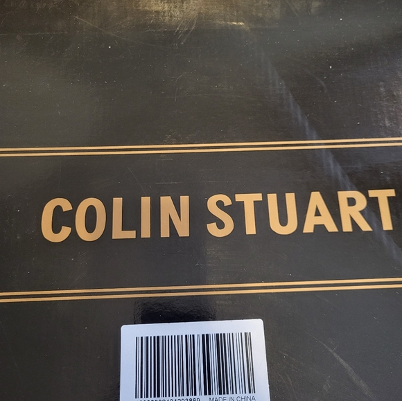 Colin Stuart Butterscotch knee-high heel faux leather boots. 9B - Picture 6 of 15